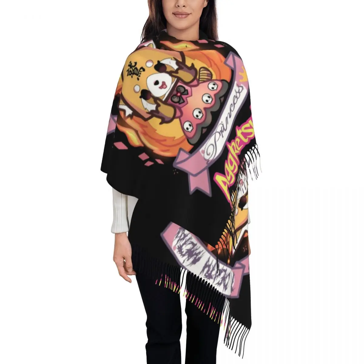 

Custom Tassel Scarf Women Soft Shawl Wrap Ladies Winter Scarves