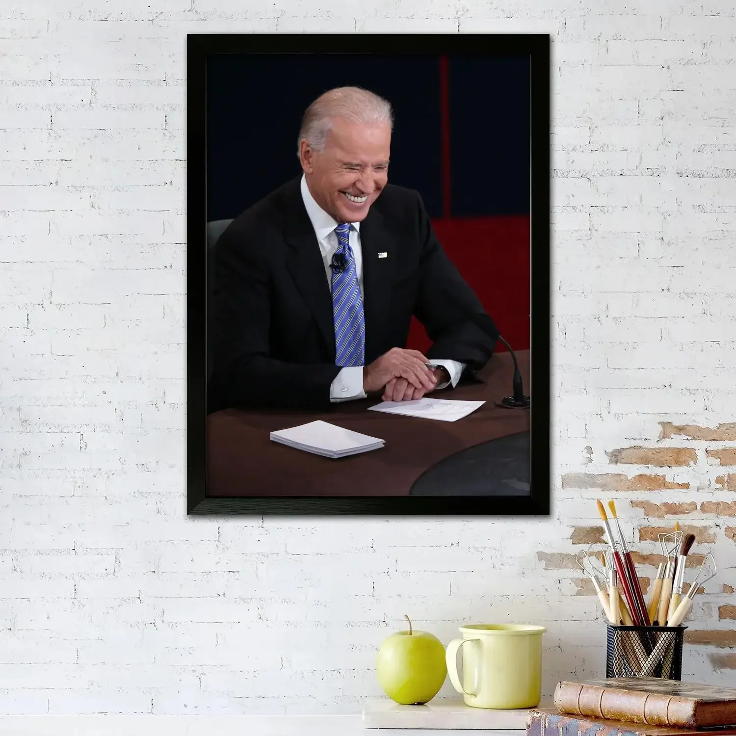 Joe Biden Canvas Art Poster, Wall Art Picture Print, Modern Family Bedroom Decor Posters,Decorative painting