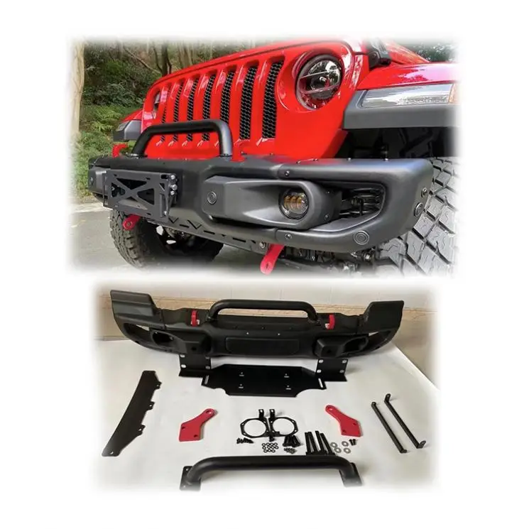 Auto body system  4x4 Auto Accessories 10th anniversary front bumper with Corner for Jeep Wrangler JT