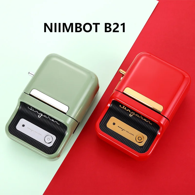 NIIMBOT B21/B1 Wireless Thermal Printer, Portable Label Printer, Handheld, Barcode, Label Manufacturer Printers Coffee Printer