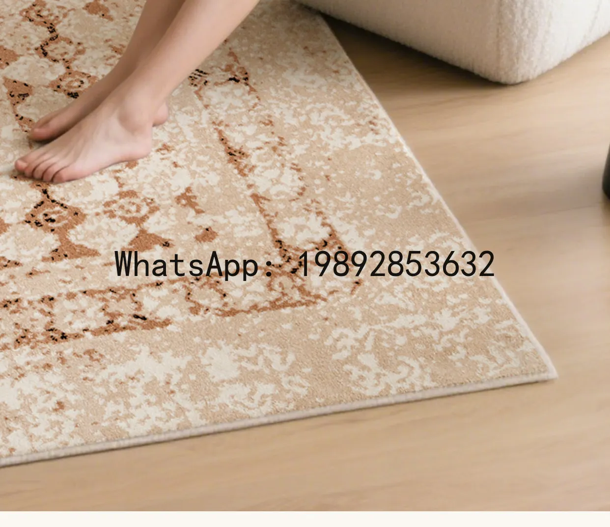 

Ковер для спальни PYJ в средневековом стиле, водонепроницаемый, грязеотталкивающий, не требующий стирки, бактериостатический, без клея, улучшенная модель.