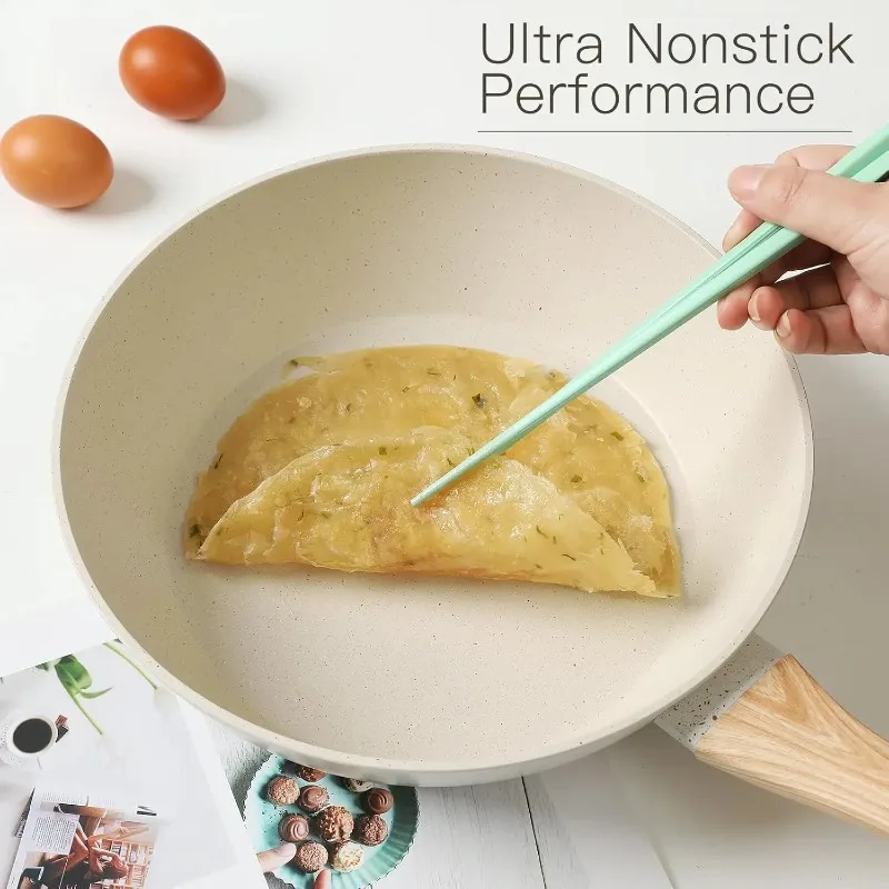 Set Nonstick with Cooking Set (white, 16pieces) Hot Sale16PCS Pots and Pans Set Non Stick Cookware