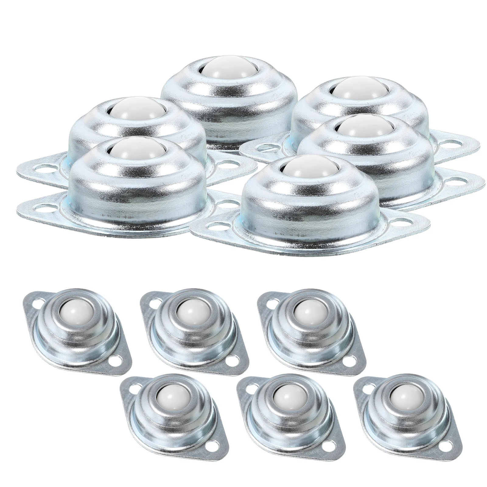 12 قطعة محمل كروي نايلون الأثاث الأجهزة الصغيرة عجلة نقل دوارة تحمل عملية سلسة منخفضة الضوضاء