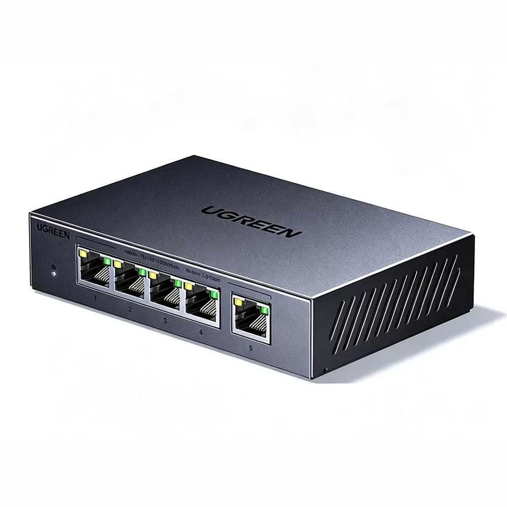 ugreen-5-port-25g-ethernet-switch-metal-shell-network-splitter-25gbps-lan-hub-for-nas-router-modem-home-office