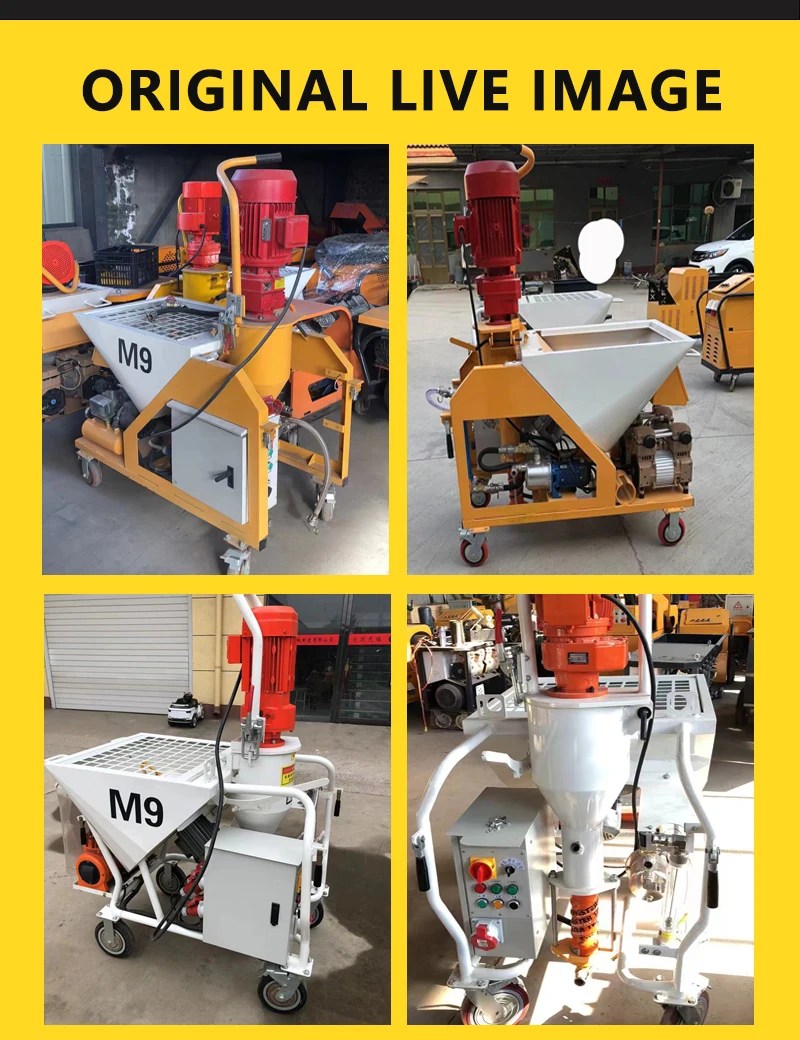 220V 380V Automatic Gypsum Plaster Station Plaster Smoothing Machine Gypsum Plastering Machine