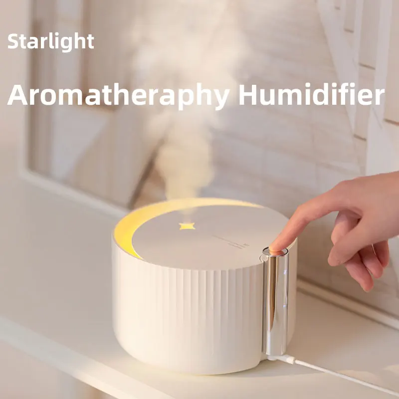 Umidificatore per aromaterapia Starlight, atomizzatore per rifornimento d'acqua di grande capacità da 650ml, Spray per luce ambientale intelligente per uso domestico