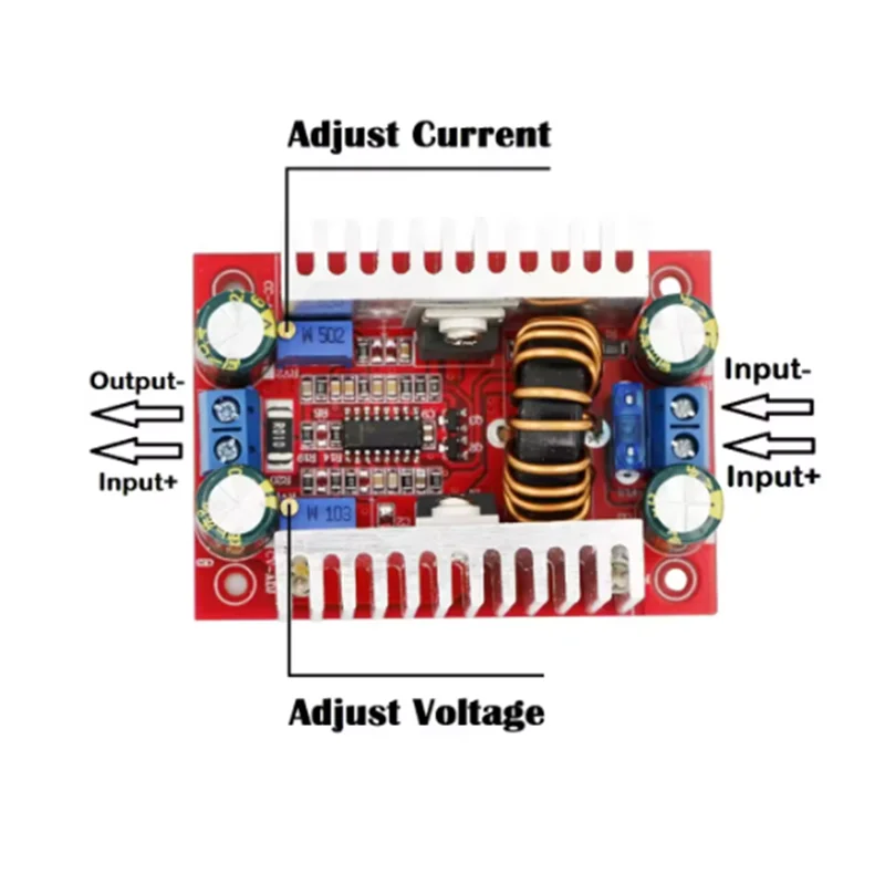 DC-DC 400W 15A Step-up Boost Converter Constant Current Power Supply LED Driver 8.5-50V to 10-60V Voltage Charger Step Up Module