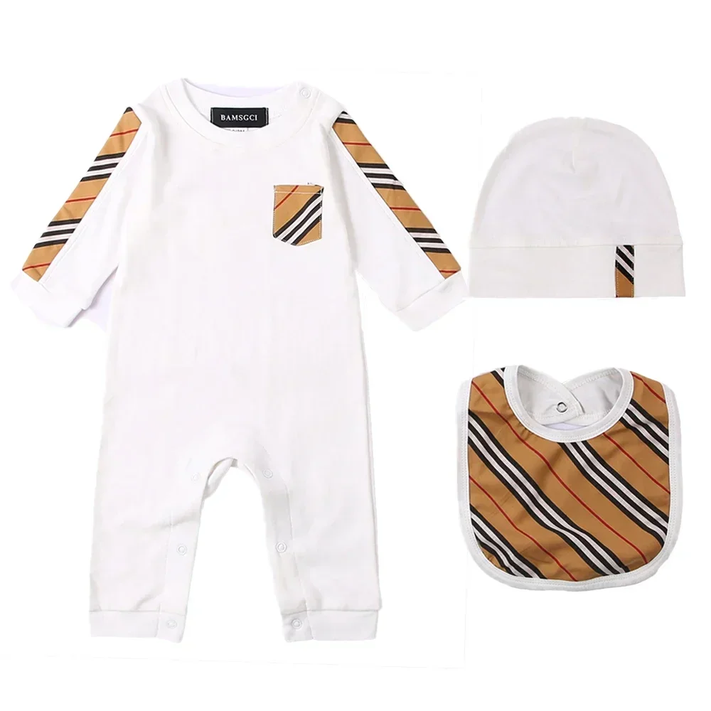 New Fashion high quality brand style Baby Clothes Cotton Newborn Baby Girls Boy Romper Kids Designer Infant Jumpsuits Romper