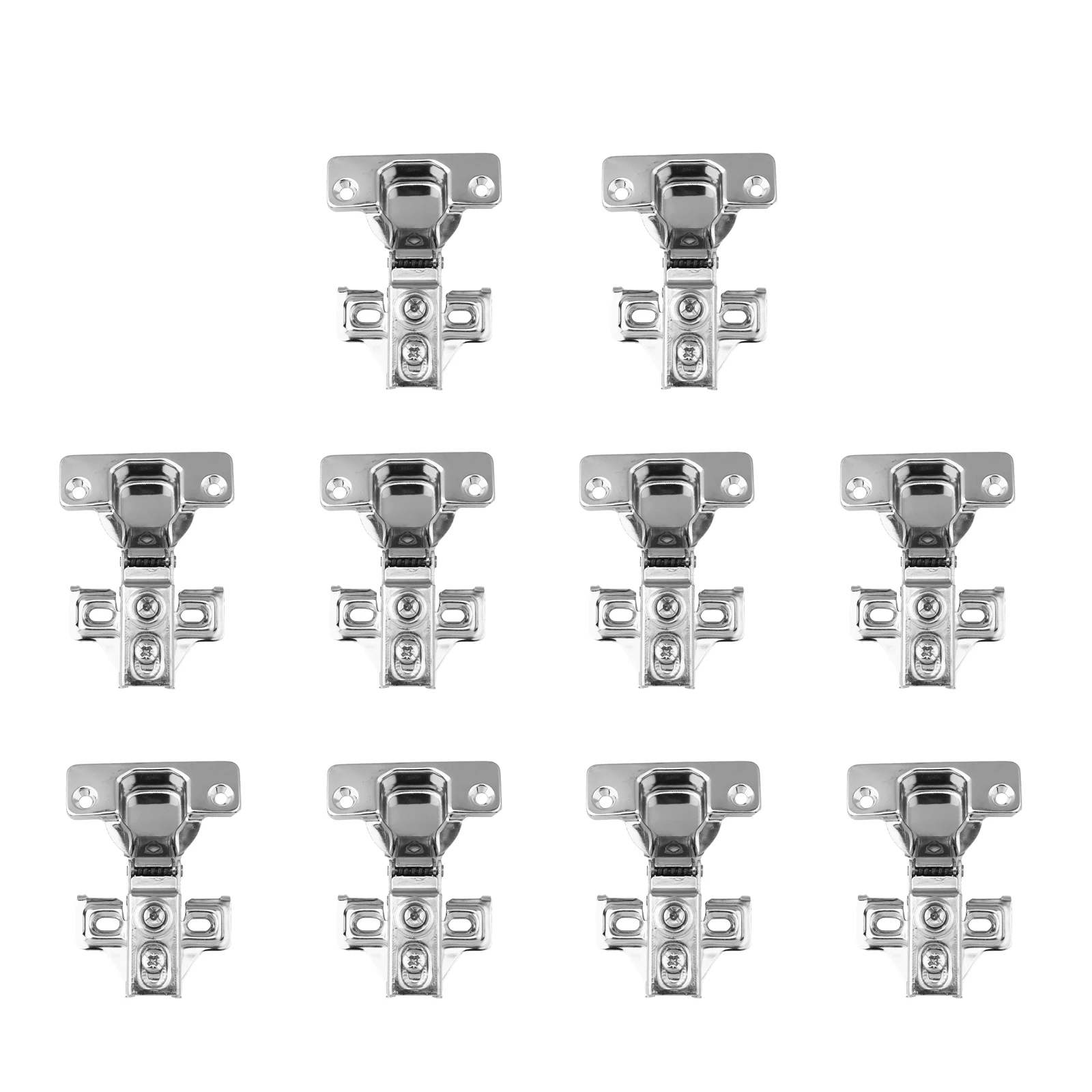 

10Sets Hydraulic Stainless Steel Cabinet Hinges Soft Close Dampers Heavy Duty Close Furniture Hardware Hydraulic Hinge