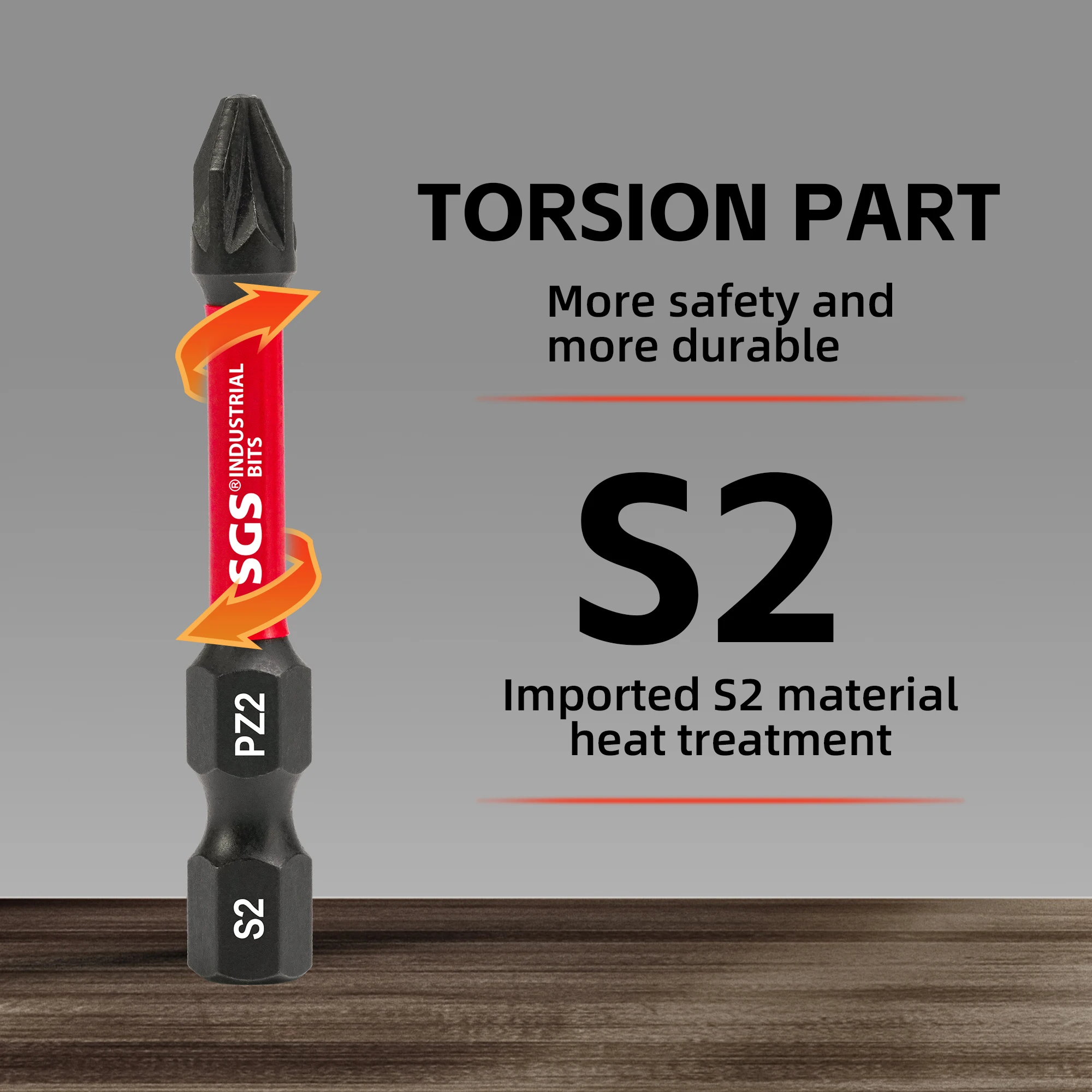 10/20 قطعة من مجموعة لقم مفك البراغي Pz2 المقاومة للصدمات المغناطيسية القوية، 50 مم S2 فولاذ، طرف عالي الصلابة غير قابل للانزلاق، أدوات خاصة لتجديد المنزل/الديكور