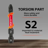 10/20 Pieces of Strong Magnetic Impact-Resistant Pz2 Screwdriver Bit Set, 50mm S2 Steel, Non-Slip High Hardness Tip, Special Tools for Home Renovation/Decoration 5