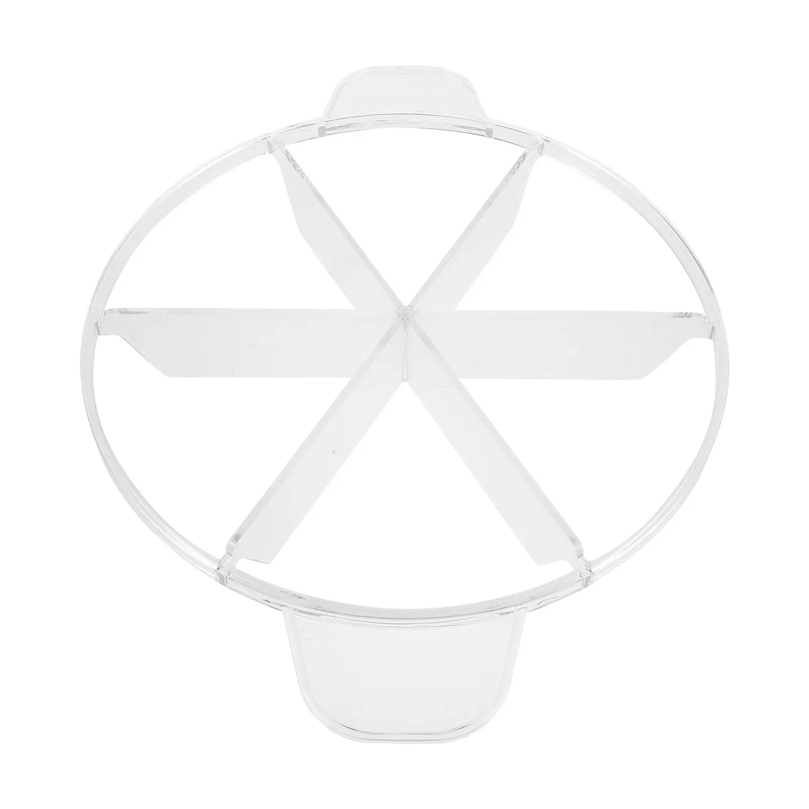 Pie 6-Cut Cutter Manual Pizza Divider Rust-Proof Pc Blade Side Handle for Commercial Baking Cake Equal Slices Pastry Divider