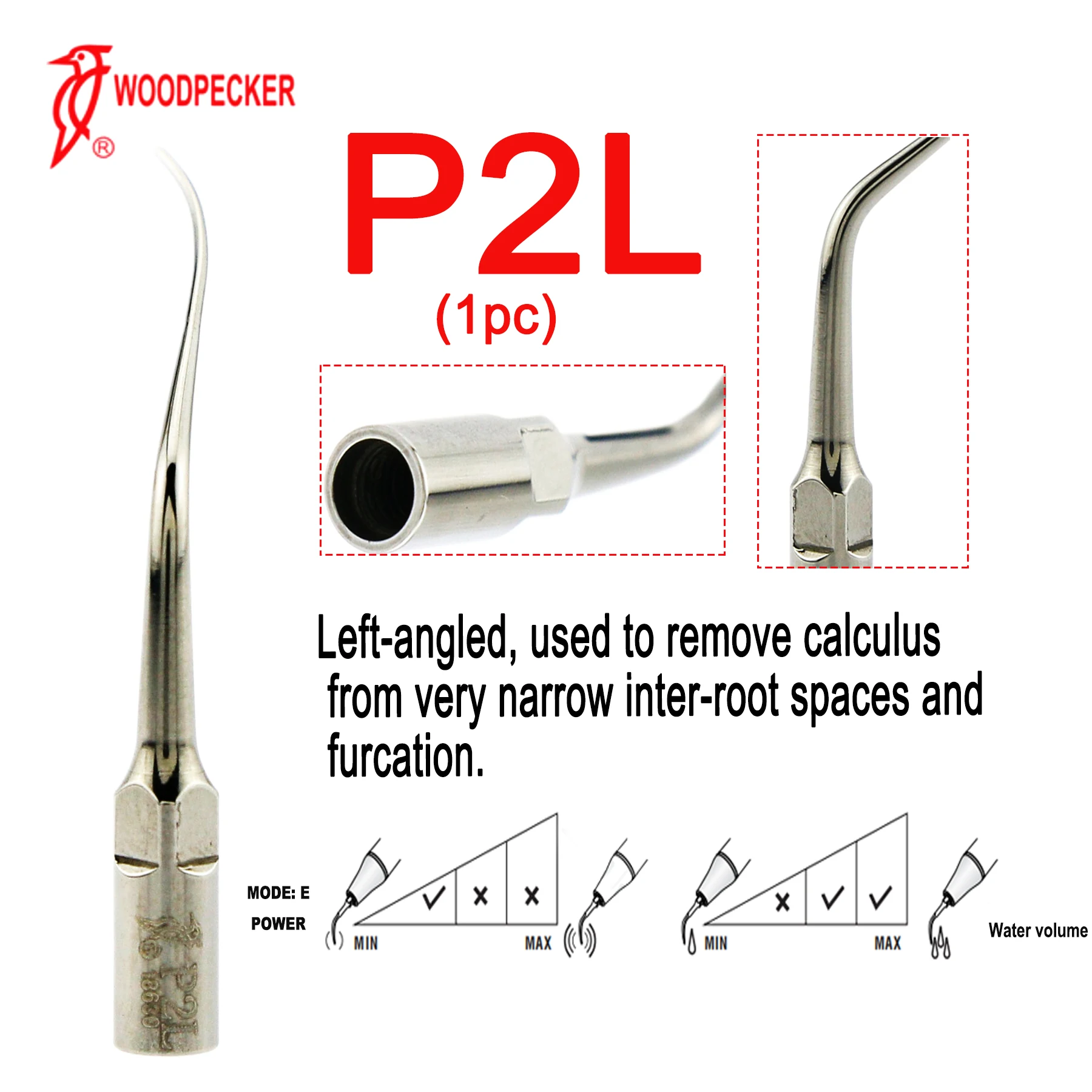 Woodpecker DTE Dental Ultrasonic Scaler Tip Periodontics Endo Scaling Tips Dentist ToolsFit EMS SATELEC NSK Scaler Handpieces