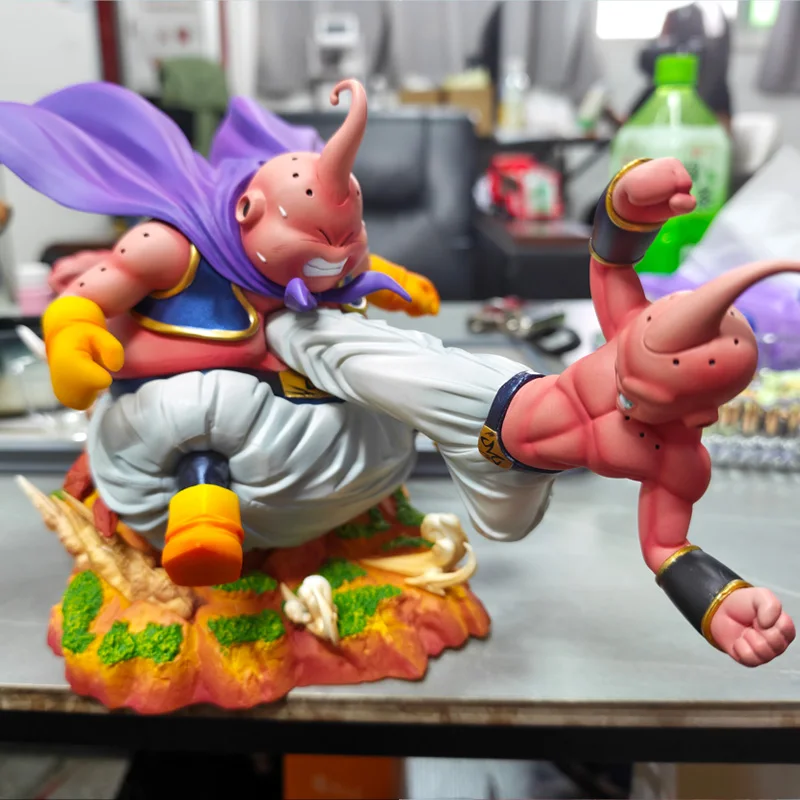 

Коллекционная фигурка 18 см: Аниме Dragon Ball Majin Buu (Толстый Буу против Маленького Буу), модель GK, статуэтка для декора рабочего стола, подарок
