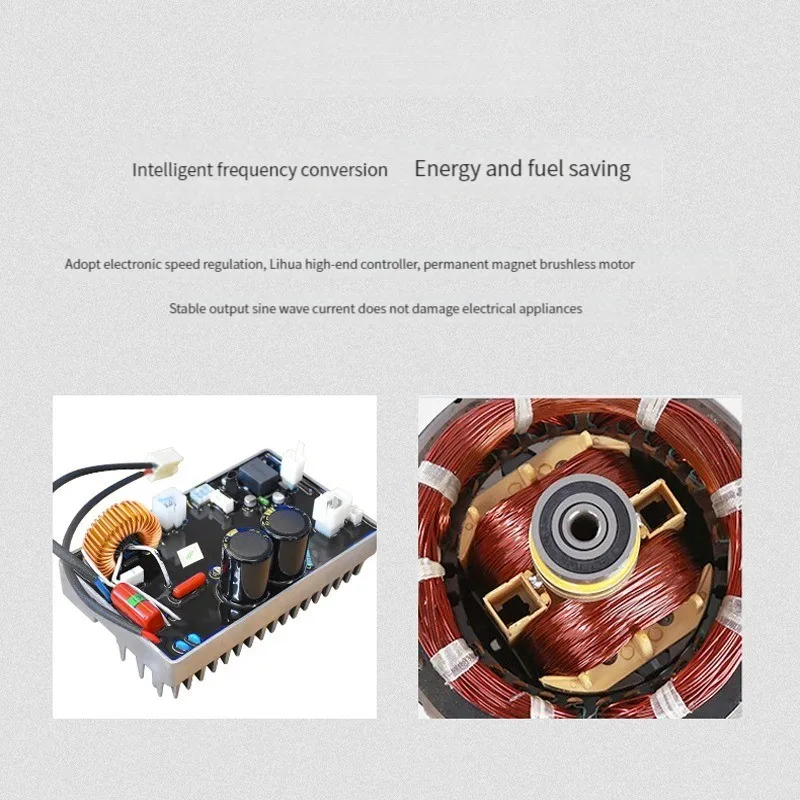 가솔린 발전기 220v 가정용 소형 매우 조용한 2800W 야외 미니 휴대용 전원 공급 장치