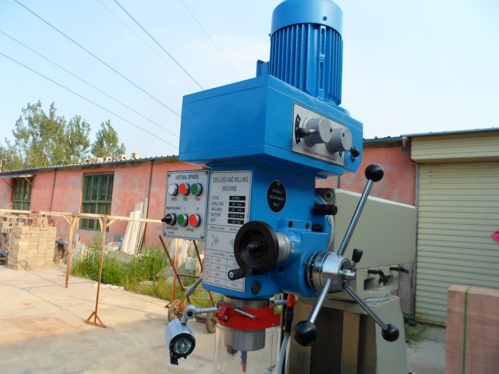 ZX7550C drilling and milling machine machinery tools