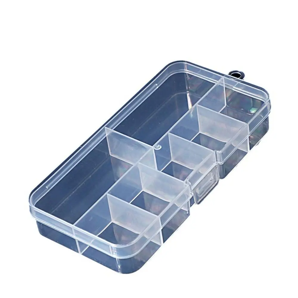 Hot Square Storage Box Transparent Plastic Jewelry Beads Container Durable Fishing Tools Accessories Power Tools Holder