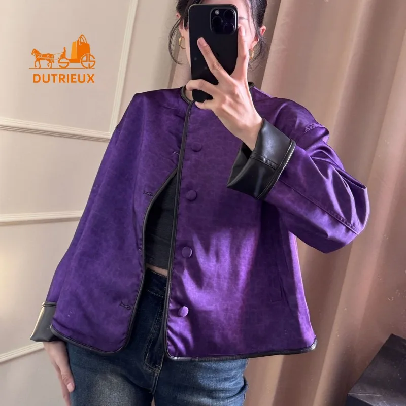 Winter and Autumn Women's Genuine Leather Jacket, 100% Sheepskin, Reversible Vacation Fashion Real Sheepskin Coat for Women