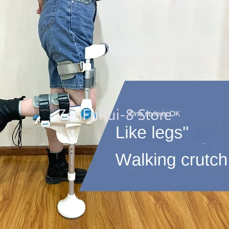 New Ankle Fracture Support Ankle Injury Non-slip Retractable Crutches Hand Support Free Walking Aid Disability Leg Crutches