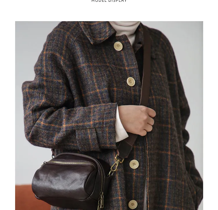 PNDME lässige Vintage-Umhängetasche aus pflanzlich gegerbtem Rindsleder für Damen, Wochenend-Reisetasche, Party-Luxus-Handtasche aus weichem Echtleder. – Detail 6