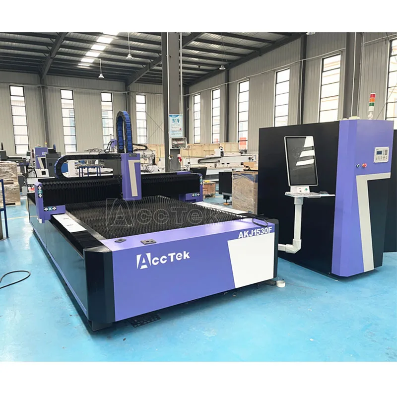 Raycus Cnc Fiber Laser Cutting Machine 3015 For 14mm Carbon Steel Laser Cutter