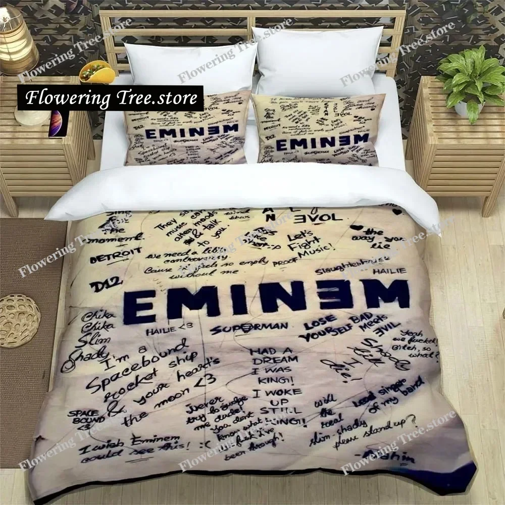 

Hiphop Rapper Eminem Sheets Quilt Covers Bedding Dormitory Sheets Bedding Set Soft Warm Bedding Set