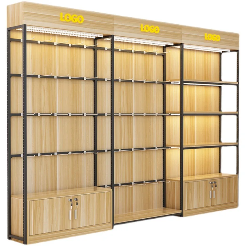 Custom. Shelf Display Cabinet Supermarket Shelf Multi-Layer Display Rack Cosmetic Display Rack Wine Cabinet Stationery St