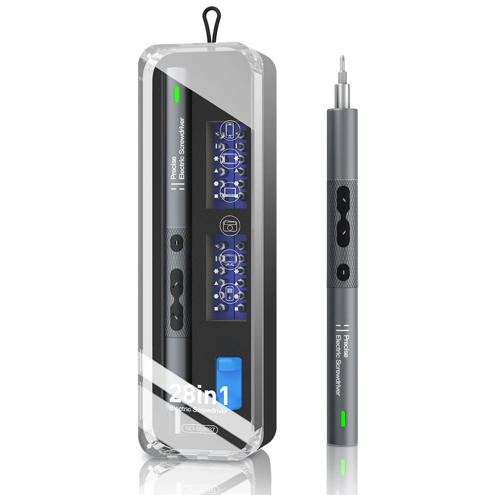 

Portable Tool Kit Rechargeable 28 in 1 Precision Electric Screwdriver Set Wireless Magnetic Mini Small Bit for Xiaomi Mobile New