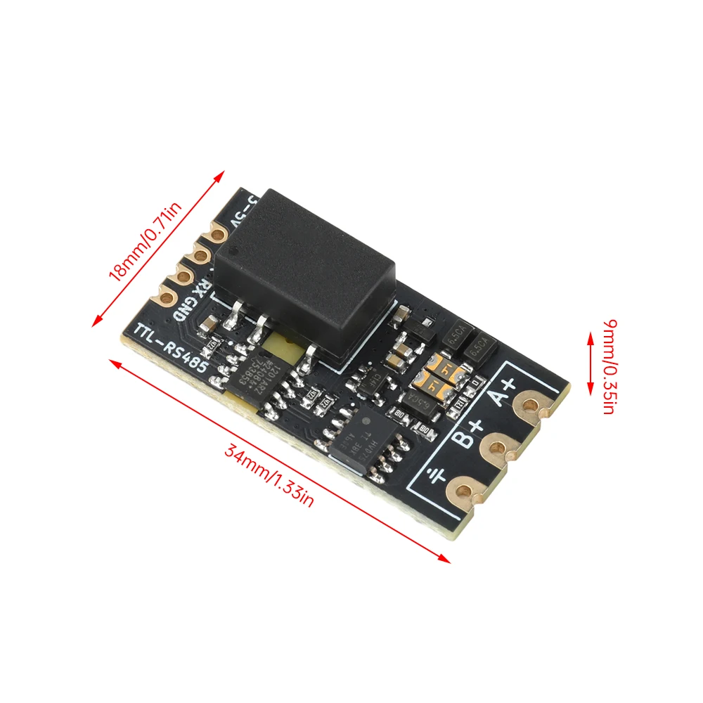 Module de carte de niveau isolé TTL vers RS485, Module série de Communication haute vitesse 2Mbps Compatible avec DC 3.3/5V