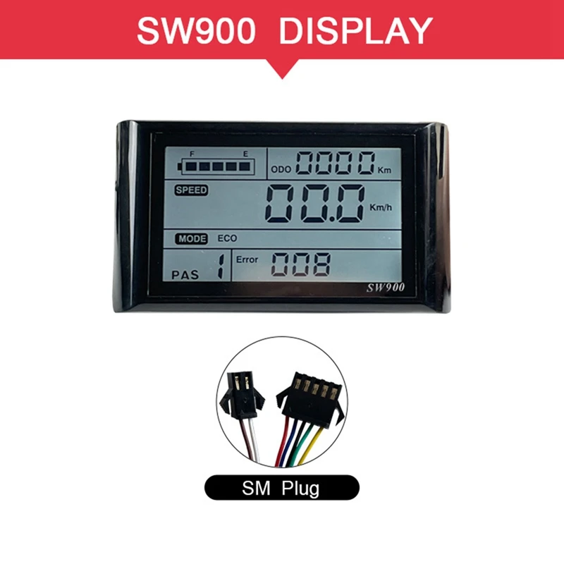 17A Three-Mode Sine Wave Ebike Controller With SW900 Display For 36V 48V 750W1000W Motor Modified Parts Electric Scooter Parts