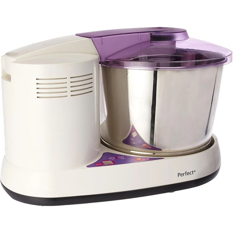 Table Top 2 Liter Wet Grinder with Kneader and Digital Timer, 110V, 2 Liter, Purple