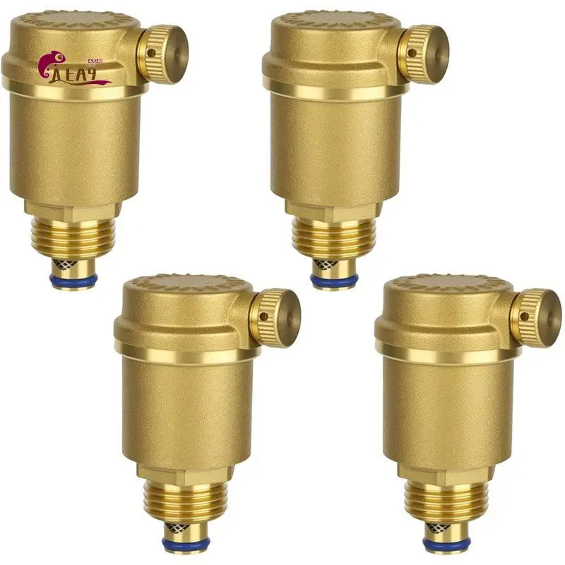 AEA9-Automatic Quick Bleeders, G1/2 Inch Brass Automatic Bleed Valve,Radiator Valve For Solar Water Heater, Pressure Relief