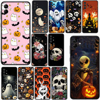 Soft Cover Halloween Little Ghost With Pumpkin for Xiaomi Redmi Note 12 10 11 9 8 Pro Max 10C 12C 8T 9T Note12 4G 5G Phone Case