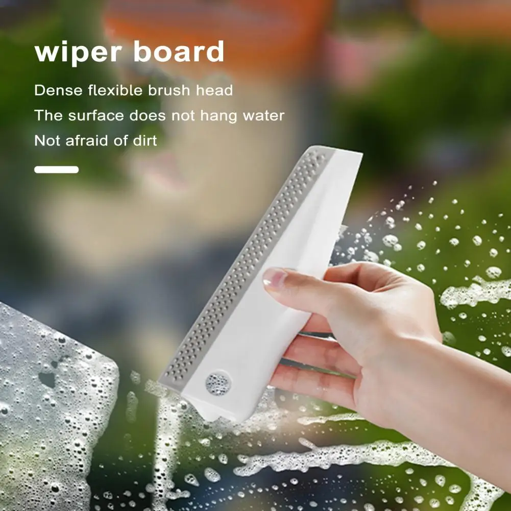 Shower Glass Squeegee Wiper for Easy Portable Window Glass Wiper Comfortable Grip Hanging Hole Shower Squeegee for Dust Removal