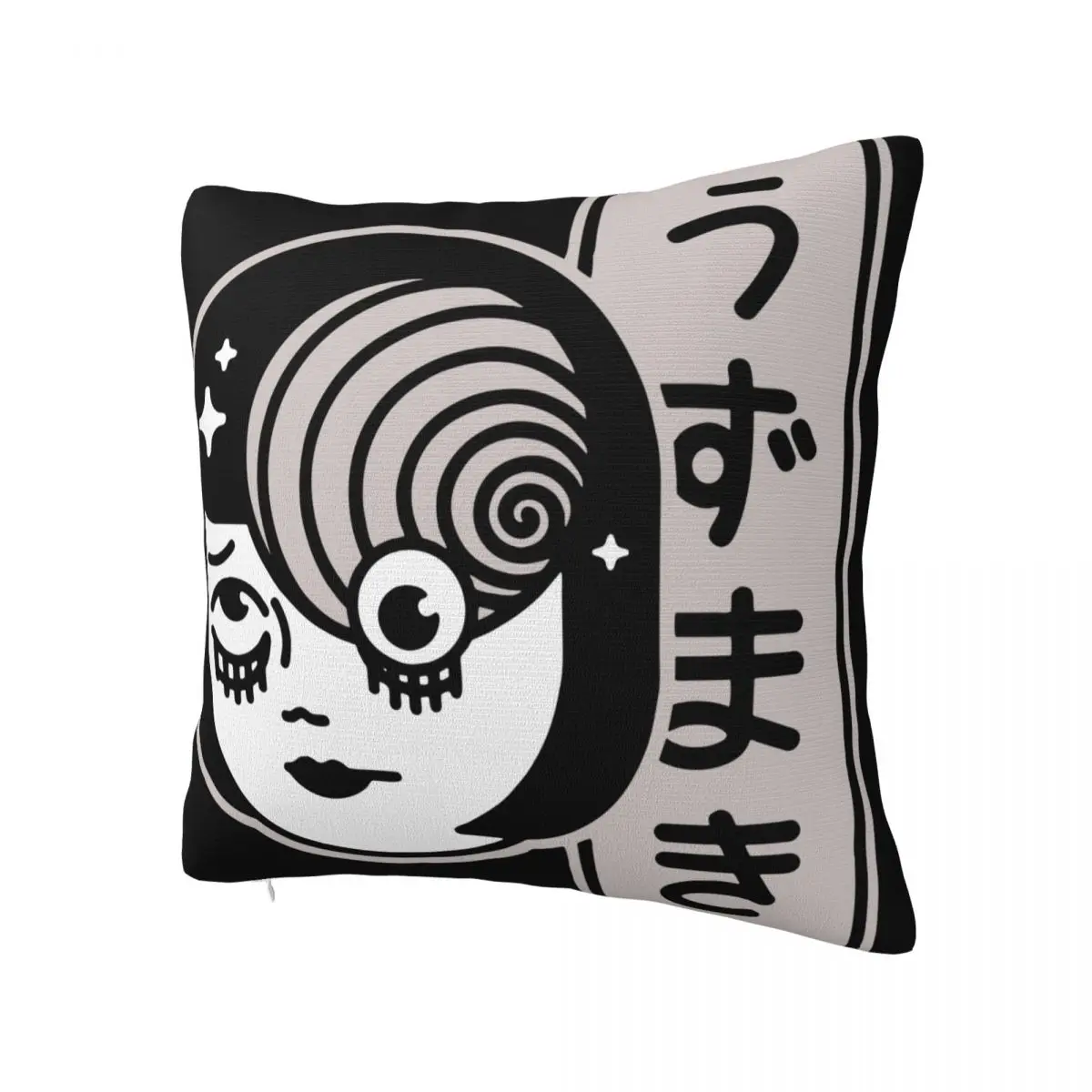 Uzumaki Horror Junji Ito Pillowcase Printed Polyester Cushion Cover Decorative Spiral Throw Pillow Case Cover Home Zipper 40X40