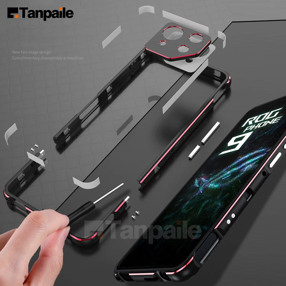 Aluminum Alloy Metal Bumper Case for Asus ROG9 Pro ROG 9 8 7 Ultimate 6 6s 6D Pro 5 5s 3 Strix 2 Case Lock Magnet Cover Capa