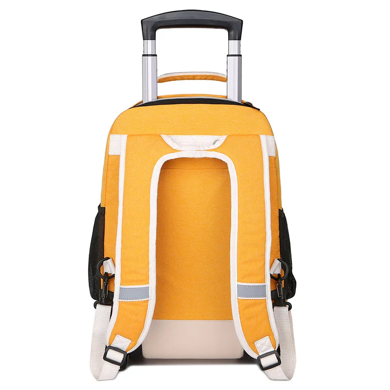 Fashion Trolley Bagage Rugzak Met Wielen Reizen Grote Capaciteit Trolley Tassen Rollende Tas Zakelijke Laptop Schooltas