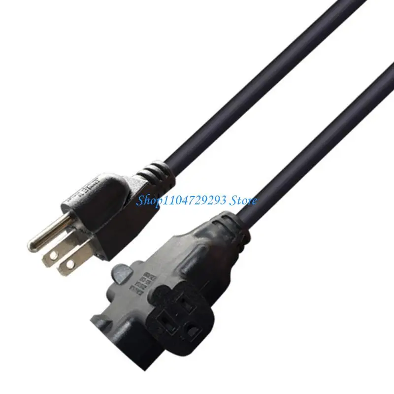 

Y2GD Nema 5-15P Male to Nema 3x5-15R Outlet Socket Adapter Cord, 5-15P to Nema 5-15R Extension Cable Power Solution Wire