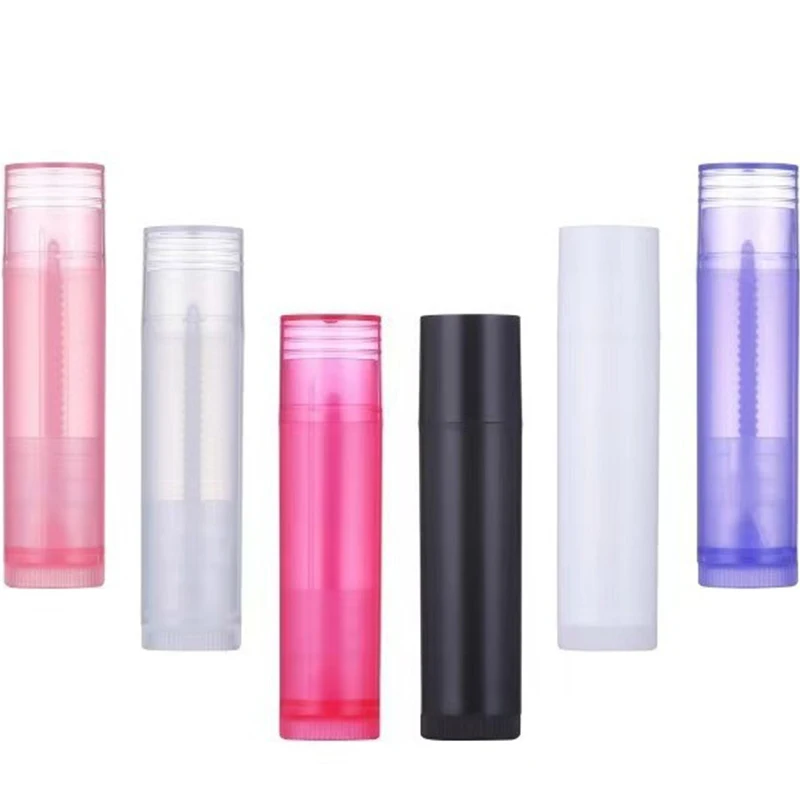 

10Pcs 5g Empty Lipstick Lip Gloss Tubes Bottle Cosmetic Containers Wholesale Jars Balm Tube Cap Travel Makeup Tool Lip Balm