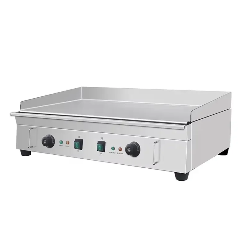 4400W Electric Flat Top Grill Commercial Stainless Steel 201 Hamburger Frying Pan Dual Voltage New Product for Restaurant