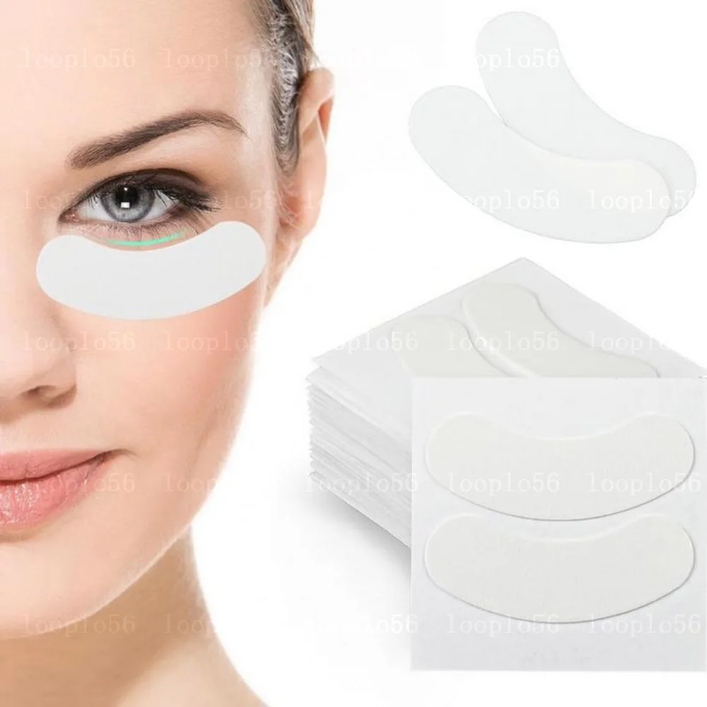 25Pcs PE Micro Foam Eyepad Painless Lint Free Lash Extension Foam Patch Easy Remove Tape Stickers Under Lash Foam Pads Patch