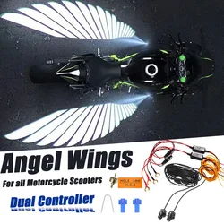 12V 24V Angel Wings Light For All Motorcycle Scooters Viral Wings Dynamic Projection For Honda Activa Yamaha Splendour Modified
