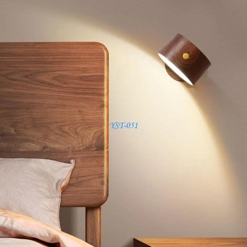E15A Rechargeable Wall Lamp Adjustable Wall Sconces Bedroom Bedside Lamp