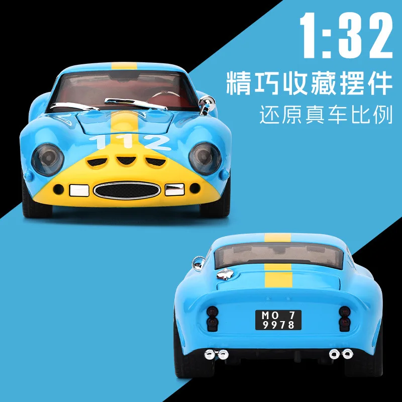 

1:32 250 GTO #112 Track version sports car Alloy Diecast Model Car Miniature Vehicle Trendy Toy Ornaments For Children Boy