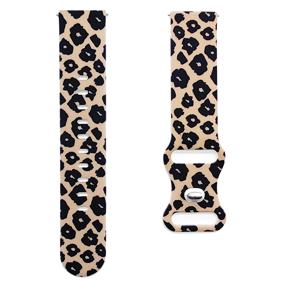 ﻿  Tchick Animal skin print leopard print 20mm universal silicone strap suitable for Samsung Galaxy Watch 5 4 40mm/44mm