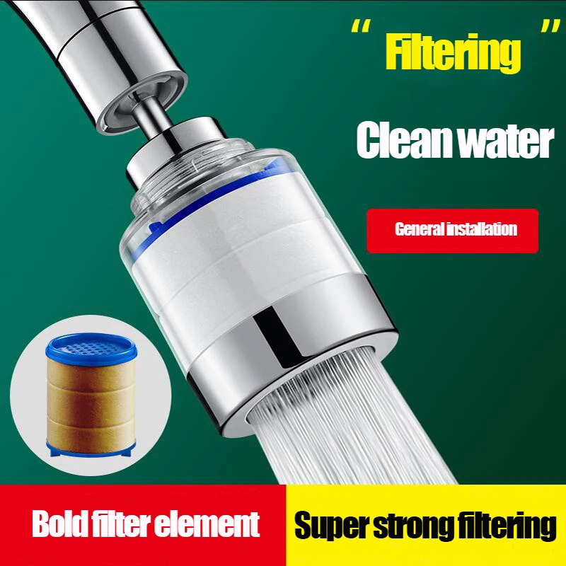 Kitchen Faucet Filter Nozzle Tap Water Household Anti-Splash Booster Tool Extension Universal Interface Water Purifier