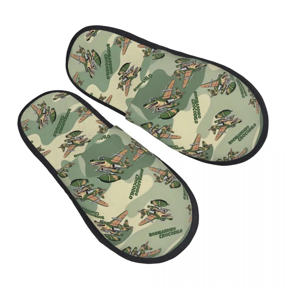 Custom Italian Brainrot Soft Memory Foam House Slippers Women Animals Cartoon Cozy Warm Anti-Skid Slipper