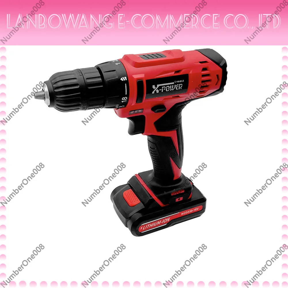 Cordless Drill Set, Lithium Battery Hammer Drill for Home DIY, Rechargeable Electric Screwdriver with Tool Kit
