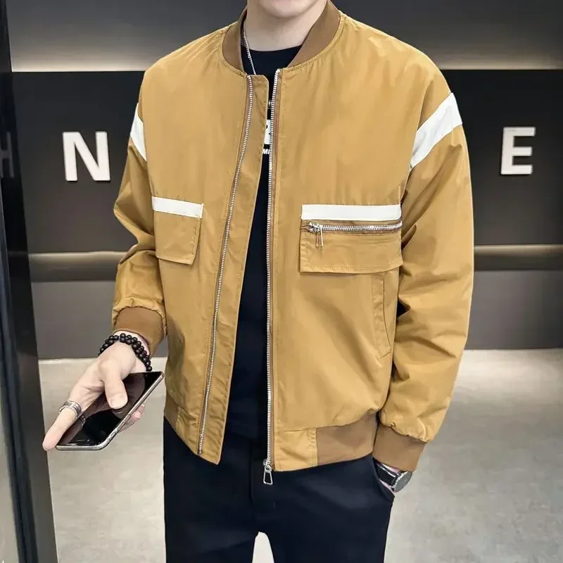 Spring Autumn Man Coat Vintage Cheap Clothes Offer Original Brands Stylish Baseball Jacket for Men Deals Y2k High Quality Casual