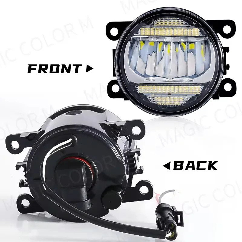 For Honda Accord Fit CR-V City Civic For Ford Focus Fusion Fiesta C-Max Edge Car Fog Lamp LED DRL Daytime Running Lights 12V